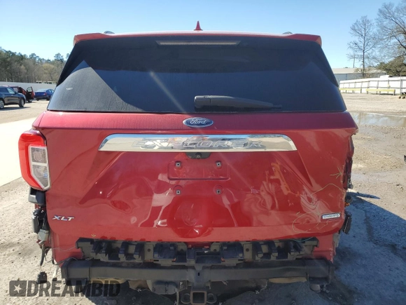 2020 Ford Explorer XLT with VIN 1FMSK7DH7LGA43348, listed as a Copart auction lot 46644985 with 102,969 mi miles and Salvage Title. Bid and sale history available at carsss.com. Image 6.