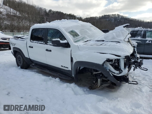 2024 Ram 1500 TRX with VIN 1C6SRFU97RN201735, listed as a Copart auction lot 41568435 with 6,378 mi miles and Salvage Title. Bid and sale history available at carsss.com. Image 4.