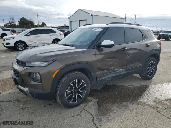 2022 Chevrolet TrailBlazer ACTIV with VIN KL79MSSL0NB052820, listed as a Copart auction lot 48977375 with 60,315 mi miles and Salvage Title. Bid and sale history available at carsss.com. Image 1.
