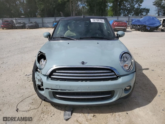 2014 MINI Cooper Convertible with VIN WMWZN3C53ET861483, listed as a Copart auction lot 52788785 with 20,274 mi miles and Salvage Title. Bid and sale history available at carsss.com. Image 5.
