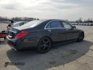 2018 Mercedes-Benz S 560 with VIN WDDUG8GB7JA379339, listed as a Copart auction lot 47757745 with 189,025 mi miles and Clean Title. Bid and sale history available at carsss.com. Image 3.