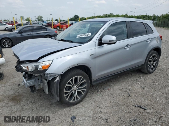 2016 Mitsubishi Outlander SE with VIN JA4AP3AW9GZ052280, listed as a Copart auction lot 59372525 with 70,872 mi miles and Salvage title. Bid and sale history available at DreamBid. Image 1.