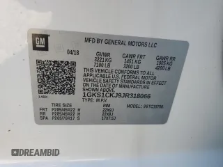 2018 GMC Yukon Denali with VIN 1GKS1CKJ9JR318066, listed as a Copart auction lot 89187255 with 0 mi miles and Clean Title. Bid and sale history available at carsss.com. Image 13.