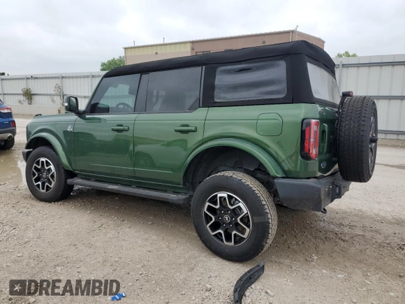 2024 Ford Bronco Outer Banks with VIN 1FMDE8BH4RLA26290, listed as a Copart auction lot 54764525 with 5,373 mi miles and Salvage title. Bid and sale history available at DreamBid. Image 2.