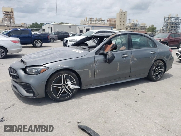 2024 Mercedes-Benz C 300 with VIN W1KAF4HB7RR178065, listed as a Copart auction lot 55681405 with Not provided miles and Salvage title. Bid and sale history available at DreamBid. Image 1.
