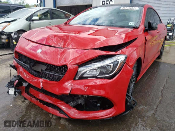 2017 Mercedes-Benz CLA 250 with VIN WDDSJ4GBXHN500370, listed as a Copart auction lot 45715552 with 46,798 mi miles and . Bid and sale history available at DreamBid. Image 2.