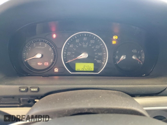 2006 Hyundai Sonata GLS with VIN 5NPEU46FX6H071912, listed as a Copart auction lot 52055095 with 154,280 mi miles and Salvage Title. Bid and sale history available at DreamBid. Image 9.