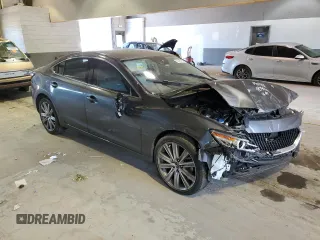2021 Mazda 6 Grand Touring Reserve with VIN JM1GL1WY4M1618379, listed as a Copart auction lot 53128104 with 19,646 mi miles and Salvage Title. Bid and sale history available at DreamBid. Image 4.