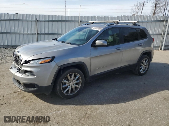 2018 Jeep Cherokee Limited with VIN 1C4PJLDXXJD558601, listed as a Copart auction lot 45552205 with 151,664 mi miles and Salvage title. Bid and sale history available at DreamBid. Image 1.