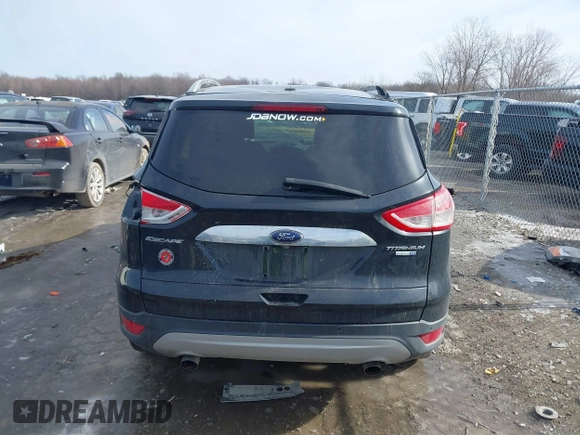 2014 Ford Escape Titanium with VIN 1FMCU9J9XEUC15464, listed as a IAAI auction lot 41524925 with 160,445 mi miles. Bid and sale history available at carsss.com. Image 16.