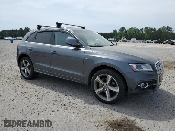 2014 Audi Q5 Premium Plus with VIN WA1DGAFP5EA077594, listed as a Copart auction lot 52020915 with 187,290 mi miles and Salvage title. Bid and sale history available at DreamBid. Image 4.