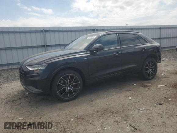 2023 Audi Q8 Premium Plus z VIN WA1EVBF19PD023387, wystawiony jako Copart lot #53536155 z przebiegiem 26 483 mil mil oraz Szkoda całkowita • Salvage title. Historia ofert i sprzedaży dostępna na DreamBid. Obrazek 1.