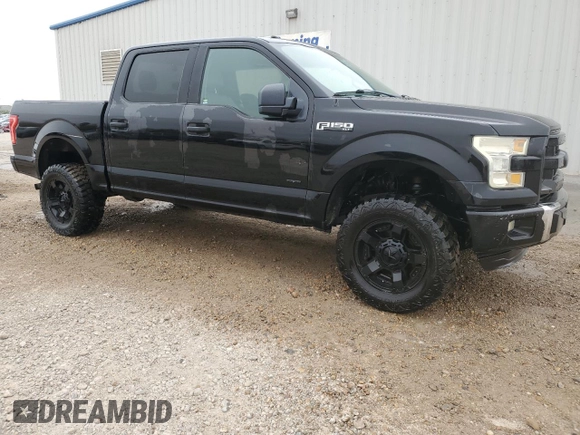 2016 Ford F-150 XL with VIN 1FTEW1CG9GFA15686, listed as a Copart auction lot 45207565 with 154,584 mi miles and Salvage Title. Bid and sale history available at carsss.com. Image 4.