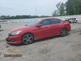 2016 Honda Accord Sport z VIN 1HGCR2F56GA038954, wystawiony jako Copart lot #54145225 z przebiegiem 155 096 mil mil oraz Szkoda całkowita • Salvage title. Historia ofert i sprzedaży dostępna na DreamBid. Obrazek 1.