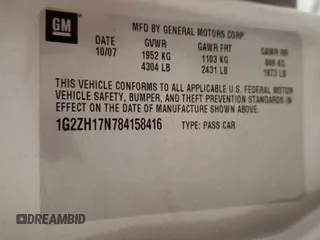 2008 Pontiac G6 GT z VIN 1G2ZH17N784158416, wystawiony jako Copart lot #54574685 z przebiegiem 255 495 mil mil oraz Nie do naprawy. Historia ofert i sprzedaży dostępna na DreamBid. Obrazek 12.