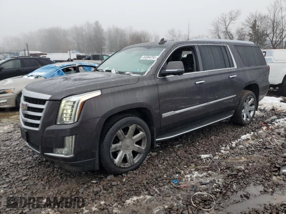 2015 Cadillac Escalade ESV Luxury z VIN 1GYS4SKJ4FR656232, wystawiony jako Copart lot #44584255 z przebiegiem 130 066 mil mil oraz Szkoda całkowita • Salvage title. Historia ofert i sprzedaży dostępna na DreamBid. Obrazek 1.