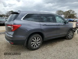 2021 Honda Pilot EX-L with VIN 5FNYF5H53MB013931, listed as a Copart auction lot 49470365 with 58,225 mi miles and Salvage Title. Bid and sale history available at carsss.com. Image 3.