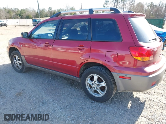 2003 Mitsubishi Outlander LS with VIN JA4LX31G33U065986, listed as a IAAI auction lot 41327769 with 172,577 mi miles. Bid and sale history available at carsss.com. Image 3.