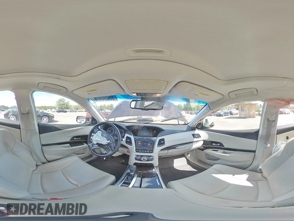 2014 Acura RLX Technology with VIN JH4KC1F59EC000494, listed as a Copart auction lot 55293475 with 100,857 mi miles and Salvage title. Bid and sale history available at DreamBid. Image 14.