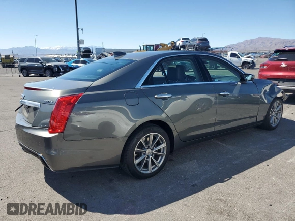 2017 Cadillac CTS Sedan Luxury RWD with VIN 1G6AR5SX8H0155623, listed as a Copart auction lot 50257855 with 75,877 mi miles and Salvage Title. Bid and sale history available at carsss.com. Image 3.