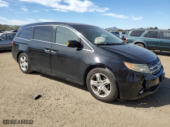 2012 Honda Odyssey Touring with VIN 5FNRL5H99CB004746, listed as a Copart auction lot 46480475 with 129,457 mi miles and Salvage Title. Bid and sale history available at carsss.com. Image 4.