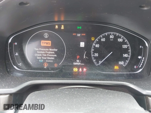 2018 Honda Accord EX-L with VIN 1HGCV1F52JA214475, listed as a IAAI auction lot 42297253 with 184,929 mi miles and . Bid and sale history available at DreamBid. Image 7.