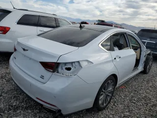 2017 Genesis G80 3.8L with VIN KMHGN4JE2HU175741, listed as a Copart auction lot 70855184 with 59,136 mi miles and Salvage Title. Bid and sale history available at carsss.com. Image 3.