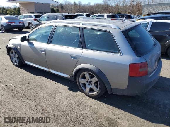 2002 Audi allroad A6 V8 with VIN WA1YD64B12N131170, listed as a Copart auction lot 43274515 with 152,924 mi miles and Salvage Title. Bid and sale history available at DreamBid. Image 2.