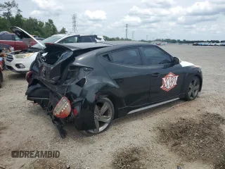 2015 Hyundai Veloster Turbo with VIN KMHTC6AE3FU234793, listed as a Copart auction lot 56014555 with 120,237 mi miles and Salvage title. Bid and sale history available at DreamBid. Image 3.