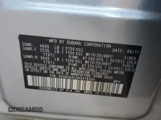 2017 Subaru Outback with VIN 4S4BSAACXH3418394, listed as a Copart auction lot 53376725 with 90,969 mi miles and Non repairable. Bid and sale history available at DreamBid. Image 13.