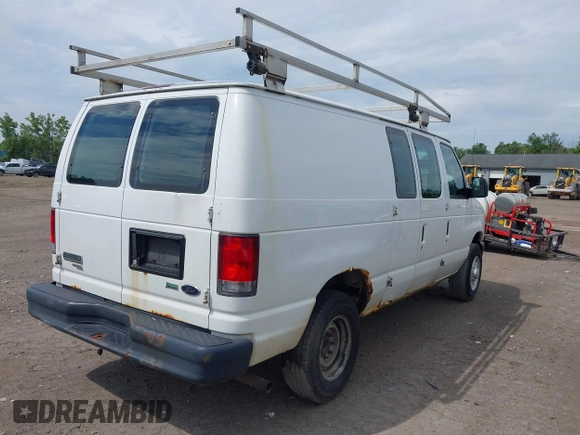 2013 Ford Econoline Cargo Commercial with VIN 1FTNE2EW8DDB33894, listed as a IAAI auction lot 42841415 with 224,026 mi miles and . Bid and sale history available at DreamBid. Image 4.