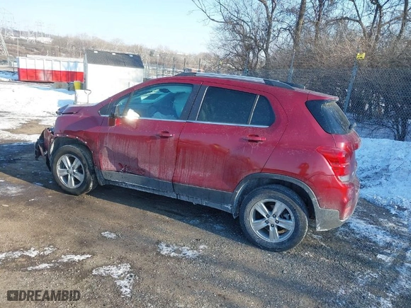 2020 Chevrolet Trax LT with VIN 3GNCJPSB4LL187467, listed as a IAAI auction lot 41422168 with NaN miles. Bid and sale history available at carsss.com. Image 3.