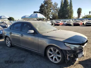 2008 BMW 5 Series 535i with VIN WBANW13598CZ77596, listed as a Copart auction lot 53101605 with 272,078 mi miles and Salvage Title. Bid and sale history available at carsss.com. Image 4.