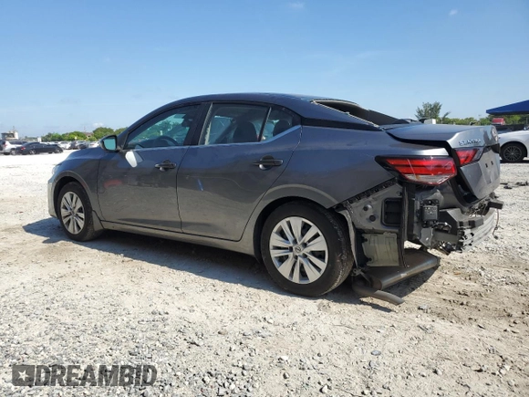 2024 Nissan Sentra S with VIN 3N1AB8BV2RY214869, listed as a Copart auction lot 58093885 with 22,615 mi miles and Non repairable. Bid and sale history available at DreamBid. Image 2.