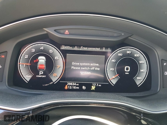 2020 Audi Q8 Prestige with VIN WA1FVAF18LD001941, listed as a Copart auction lot 61498385 with 29,634 mi miles and Salvage title. Bid and sale history available at DreamBid. Image 9.