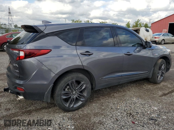 2020 Acura RDX w/A-Spec Pkg with VIN 5J8TC2H60LL802819, listed as a Copart auction lot 72261974 with 62,913 mi miles and Clean Title. Bid and sale history available at carsss.com. Image 3.