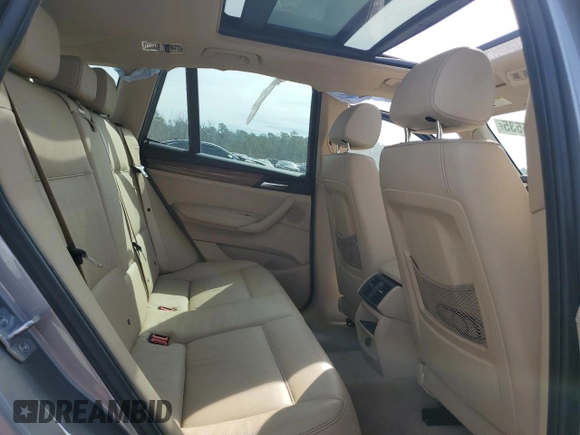 2014 BMW X3 xDrive28i with VIN 5UXWX9C51E0D10278, listed as a Copart auction lot 45885535 with 110,741 mi miles and Salvage Title. Bid and sale history available at DreamBid. Image 12.
