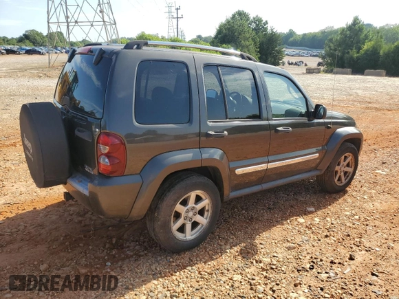 2006 Jeep Liberty Limited with VIN 1J8GL58K86W155922, listed as a Copart auction lot 64620815 with 130,149 mi miles and Salvage title. Bid and sale history available at DreamBid. Image 3.