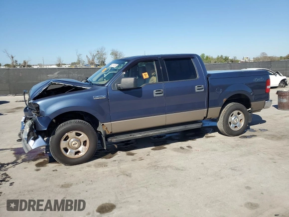 2004 Ford F-150 XLT with VIN 1FTRW14W44KB45367, listed as a Copart auction lot 45514565 with 140,952 mi miles and Salvage Title. Bid and sale history available at carsss.com. Image 1.