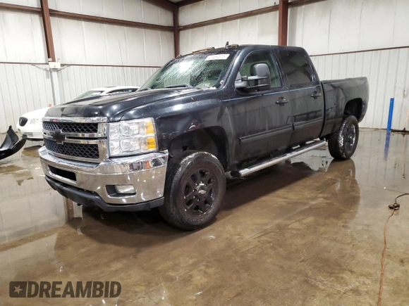 2012 Chevrolet Silverado 3500HD SRW LTZ with VIN 1GC4K1E82CF208298, listed as a Copart auction lot 41484875 with 276,394 mi miles and Salvage Title. Bid and sale history available at DreamBid. Image 1.