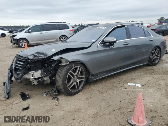 2017 Mercedes-Benz S 550 with VIN WDDUG8FB0HA298971, listed as a Copart auction lot 88958575 with 51,426 mi miles and Salvage Title. Bid and sale history available at carsss.com. Image 1.