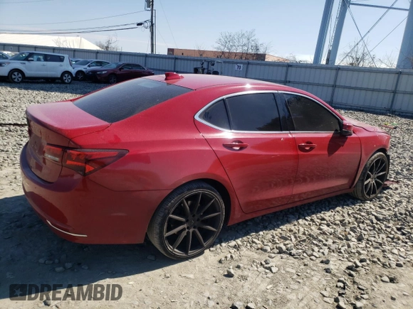 2017 Acura TLX with VIN 19UUB1F34HA006538, listed as a Copart auction lot 47828744 with 111,589 mi miles. Bid and sale history available at carsss.com. Image 3.