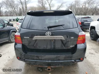 2009 Toyota Highlander Sport with VIN JTEES43A792136683, listed as a Copart auction lot 53814955 with 317,505 mi miles and Non Repairable. Bid and sale history available at carsss.com. Image 6.