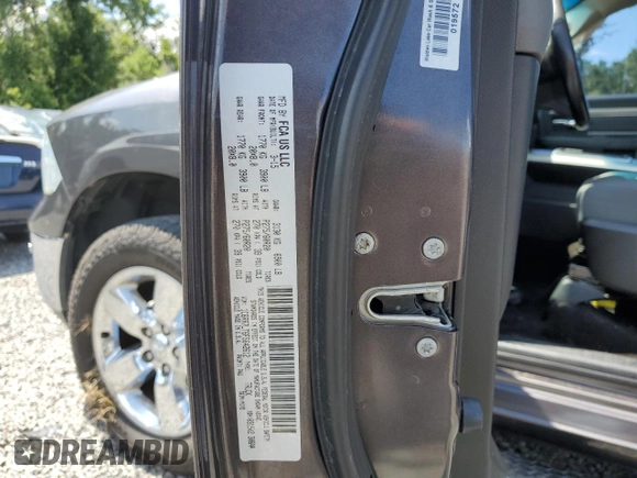2015 Ram 1500 Big Horn with VIN 1C6RR7LT6FS642612, listed as a Copart auction lot 61060605 with 173,212 mi miles and Salvage title. Bid and sale history available at DreamBid. Image 12.
