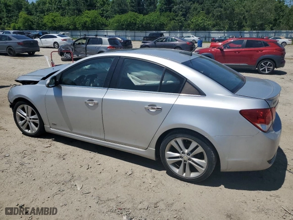 2015 Chevrolet Cruze LTZ with VIN 1G1PG5SBXF7287894, listed as a Copart auction lot 55396624 with 0 mi miles and Salvage Title. Bid and sale history available at carsss.com. Image 2.