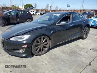 2020 Tesla Model S Performance with VIN 5YJSA1E46LF396481, listed as a Copart auction lot 47896835 with 47,878 mi miles and Salvage title. Bid and sale history available at DreamBid. Image 1.