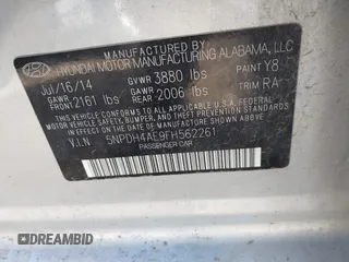 2015 Hyundai Elantra SE z VIN 5NPDH4AE9FH562261, wystawiony jako IAAI lot #41710313 z przebiegiem 74 824 mil mil oraz . Historia ofert i sprzedaży dostępna na DreamBid. Obrazek 9.
