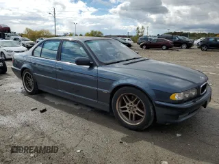 2001 BMW 7 Series 740iA with VIN WBAGG83421DN81922, listed as a Copart auction lot 76192094 with 0 mi miles and Clean Title. Bid and sale history available at carsss.com. Image 4.