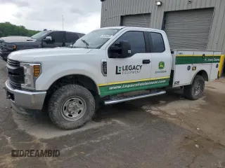 2019 Ford F-250 XL with VIN 1FT7X2B68KEG46187, listed as a Copart auction lot 55454535 with 91,641 mi miles and Salvage Title. Bid and sale history available at DreamBid. Image 1.
