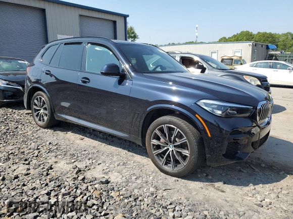 2023 BMW X5 xDrive40i with VIN 5UXCR6C09P9N95517, listed as a Copart auction lot 58315095 with Not provided miles and Salvage title. Bid and sale history available at DreamBid. Image 4.